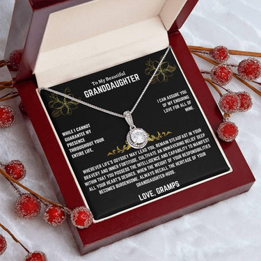To My Beautiful Granddaughter - Eternal Hope Necklace - Gift Set - SLDDL0014 - Sunshine Letters Co